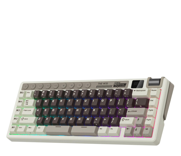 Royal Kludge RK M70 Mocha Grey Beige switch - 1455771 - zdjęcie 3